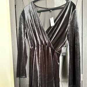 Express velvet dress